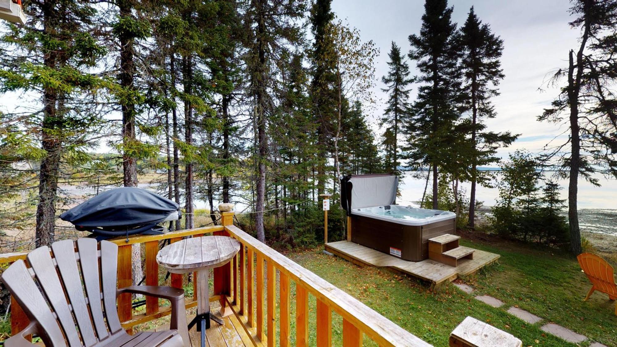 Chalets Du Bout Du Monde แกสเป ภายนอก รูปภาพ