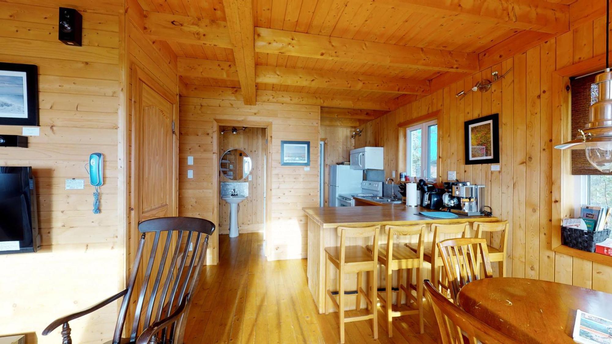 Chalets Du Bout Du Monde แกสเป ภายนอก รูปภาพ