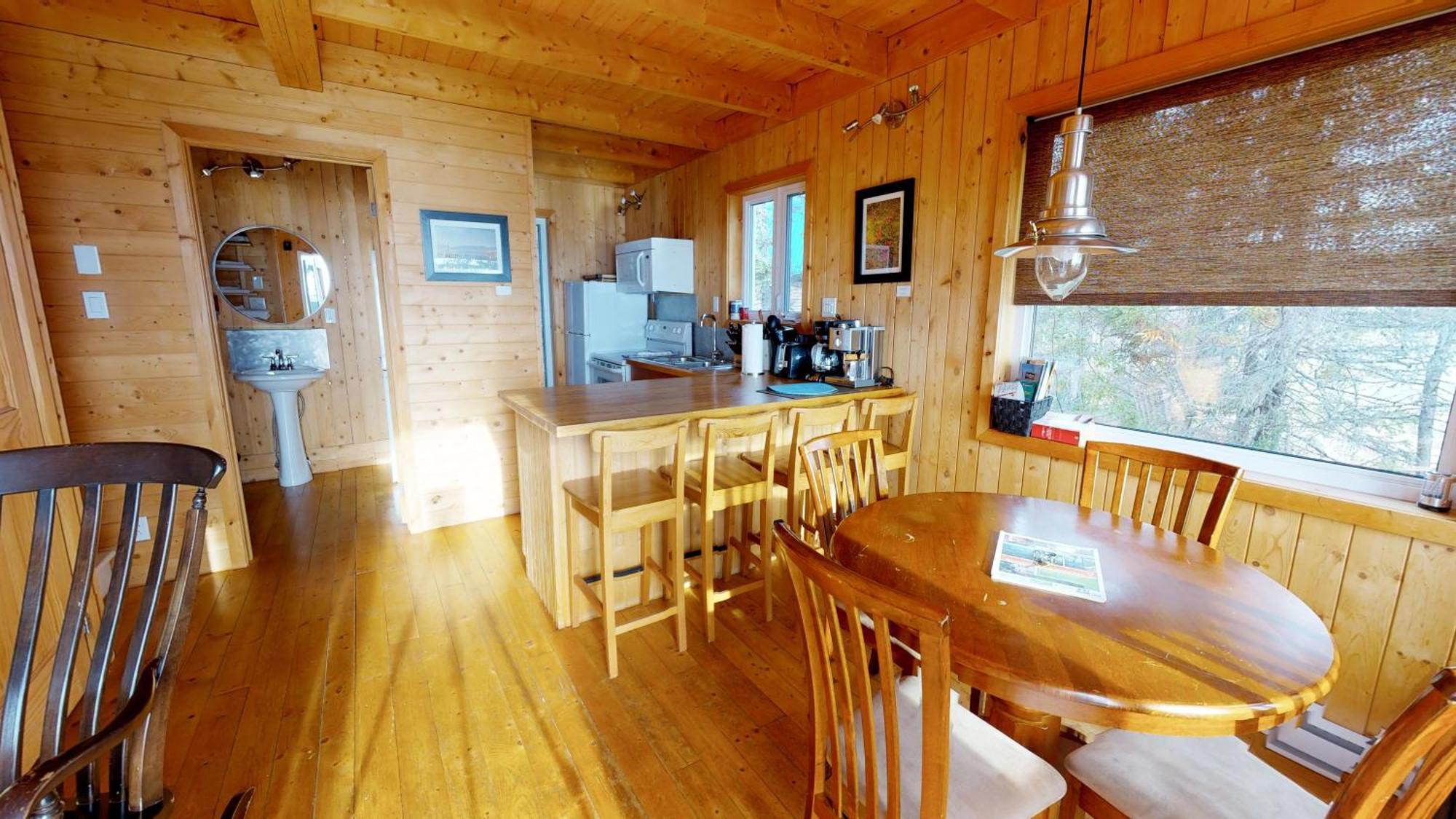 Chalets Du Bout Du Monde แกสเป ภายนอก รูปภาพ